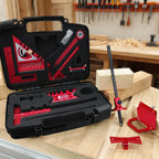Multi Angle Woodworking Square and Marking Tool Set with Storage Case 10 Piece Layout Kit
