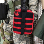 Portable 205-Piece Emergency First Aid Kit with Bandages, Gauze and Survival Accessories