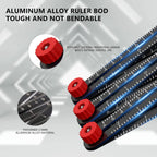 Multi-Angle Measuring Ruler 12 Fold Aluminium Alloy Template Tool with Drill Locator