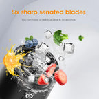 Portable USB Rechargeable Blender 700ml Smoothie Juicer with Stainless Steel Blades