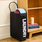 Foldable Laundry Basket with Wheels Portable Clothes Storage Hamper for Bathroom Laundry Room Dorm