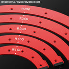 5 Piece Radius Corner Jig Set Aluminium Alloy Woodworking Templates for Router Corner Shaping