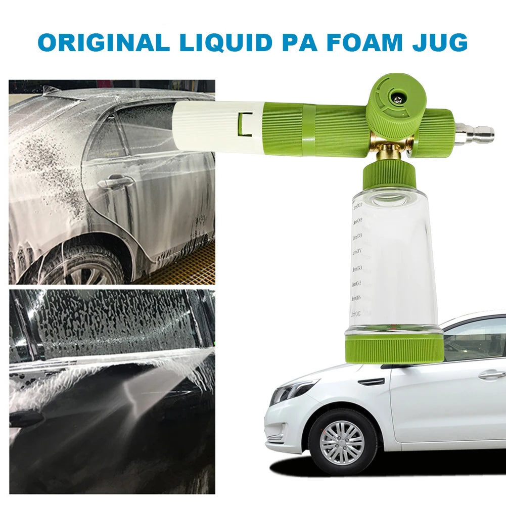 Adjustable 100ml Car Wash Foam Spray Bottle with Quick Connect for Pressure Washer Gun Cleaning