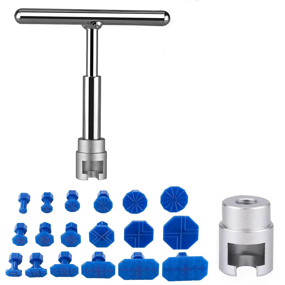 Car Dent Puller Repair Tool Kit M10 Aluminum Alloy T-Bar Slide Puller for Paintless Dent Removal
