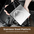 Digital Kitchen Food Scale with Nutritional Calculator LED Display 5kg Capacity Stainless Steel Surface