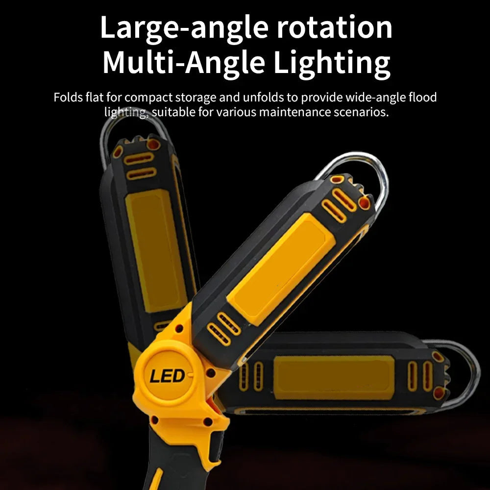 Cordless LED Work Light for 20V Battery, 90° Rotating Portable Workshop Camping Light