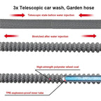 Flexible Expandable Garden Water Hose with Adjustable Spray Nozzle 25ft