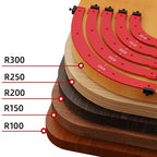 5 Piece Radius Corner Jig Set Aluminium Alloy Woodworking Templates for Router Corner Shaping