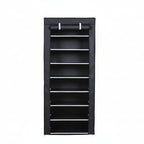 Multi Layer Shoe Rack with Cover 8 Tier Space Saving Shoe Storage Cabinet