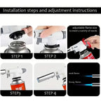 Cordless Butane Gas Torch with Ergonomic Design for Outdoor, Camping, and Kitchen Use