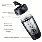 Portable Rechargeable Electric Protein Shaker Bottle 500ML USB Type-C Mixing Cup 7000RPM