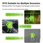 Rechargeable Outdoor Camping Shower Kit with Digital Display Adjustable Spray and 6000mAh Battery