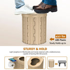 Portable Folding Camping Toilet with Storage Bag and Waste Bags for Camping Hiking RV Travel