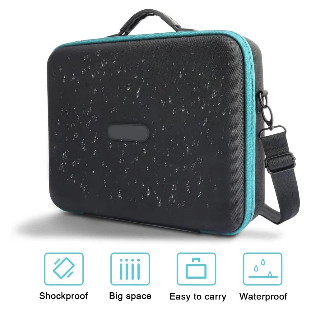 Heavy Duty Waterproof Tool Battery Storage Box with DIY Dividers Portable Carry Case