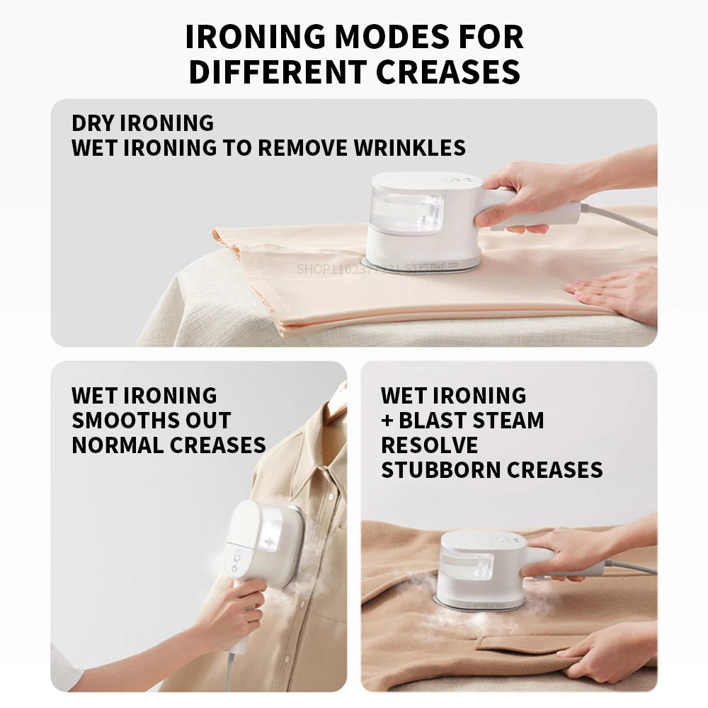 Portable Handheld Garment Steamer 1200W 150cm3 Tank Fast Heat Vertical and Flat Steam Iron