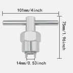 Faucet Cartridge Puller Tool Heavy Duty Aluminum Alloy Valve Core Removal Wrench