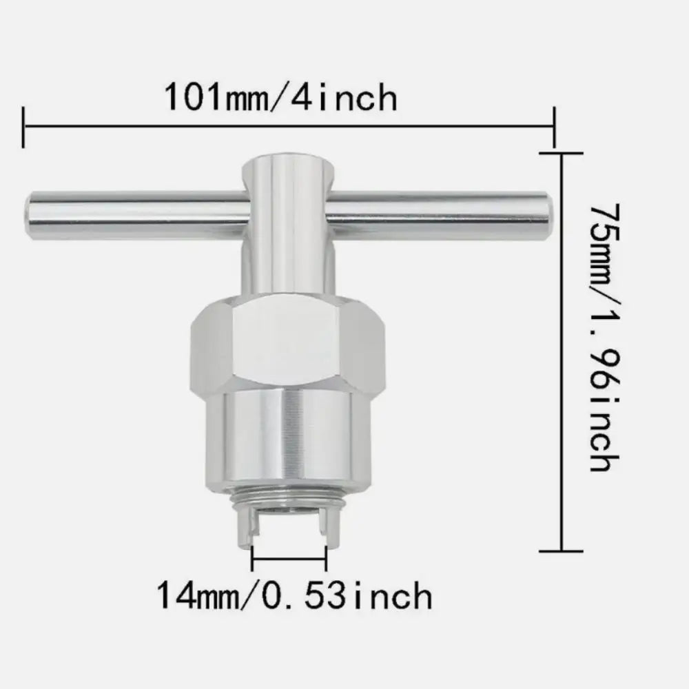 Faucet Cartridge Puller Tool Heavy Duty Aluminum Alloy Valve Core Removal Wrench