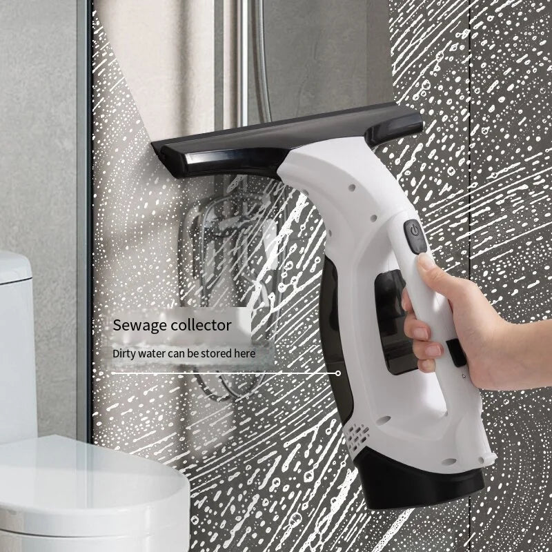 Portable Cordless Window Vacuum Cleaner Rechargeable Glass Cleaning Tool