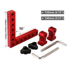 4 Piece Aluminium Alloy 90 Degree Positioning Squares Woodworking Corner Clamping Tool Set