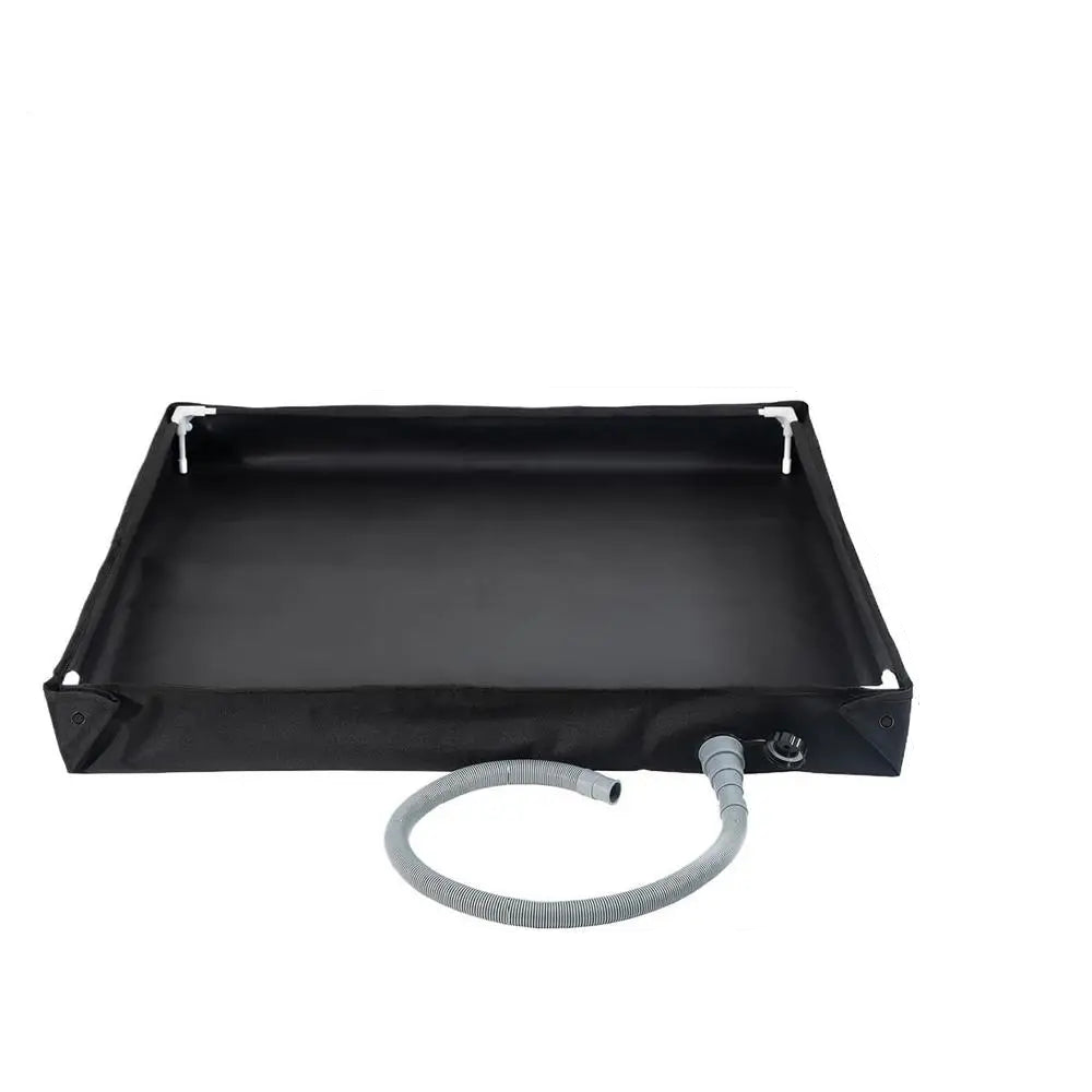 Foldable Camping Shower Pan Portable Oxford Cloth Floor Tray with Drain Hose