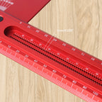 Adjustable Multi-Angle Scribing Ruler for Woodworking 30cm/50cm Aluminium Marking Gauge Tool