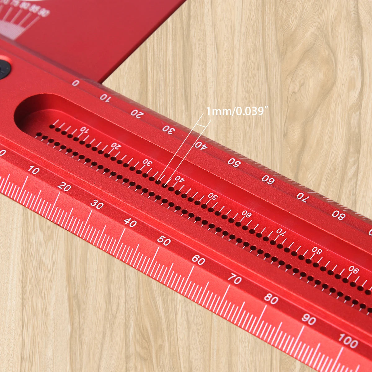 Adjustable Multi-Angle Scribing Ruler for Woodworking 30cm/50cm Aluminium Marking Gauge Tool