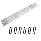 Stainless Steel Guitar Fretboard Guard Protector with Rubber Bands for Fret Repair and Polishing