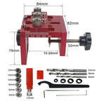 3-in-1 Dowelling Jig Wood Drill Guide Locator Clamp DIY Carpentry Aluminium Alloy