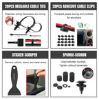 Heavy Duty Car Interior Trim Removal Tool Set with Panel Clip Pliers for Dash and Door Panels
