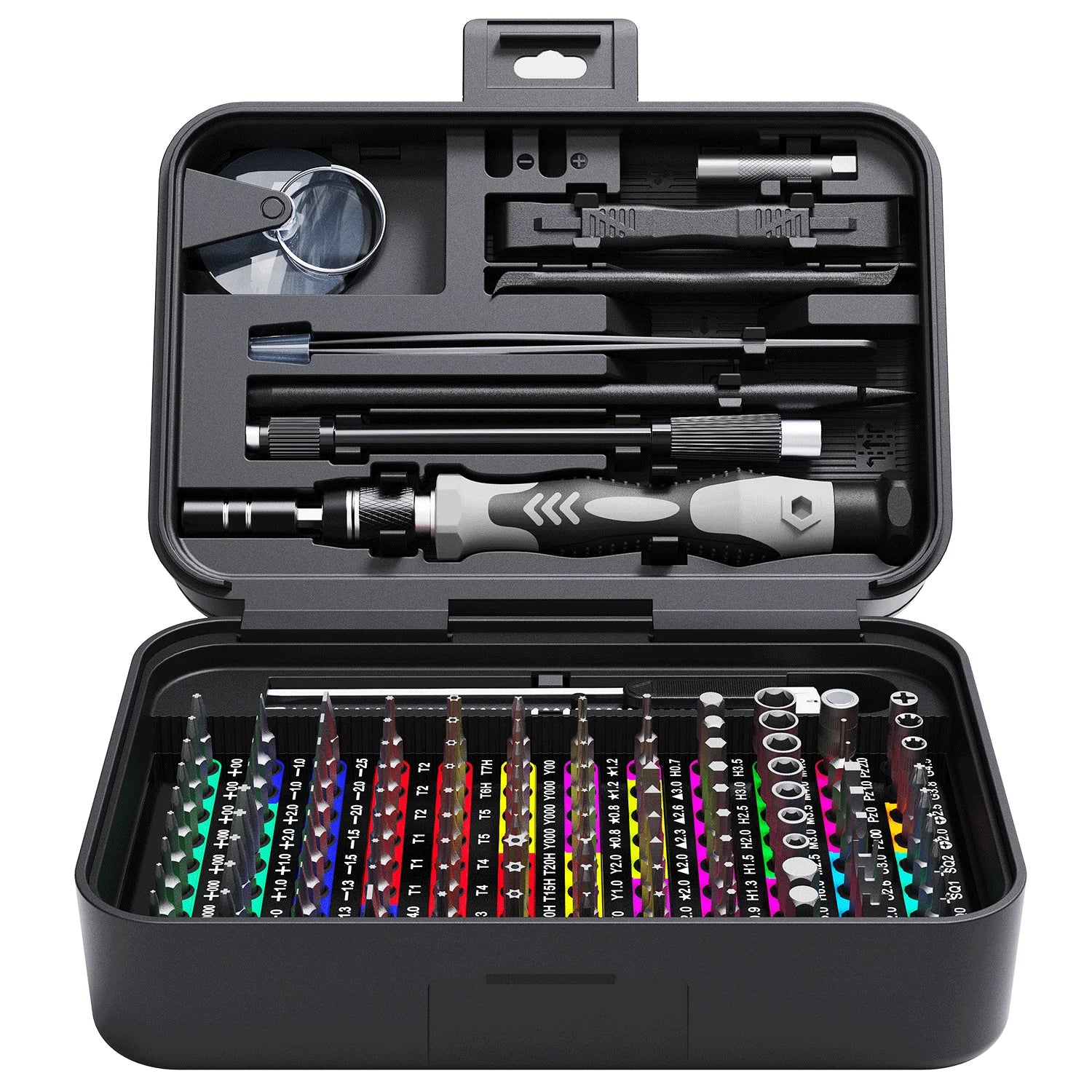 Professional 132-Piece Precision Screwdriver Set Magnetic Torx Phillips Bits for Phone, Watch, Drone Repair
