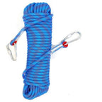 Heavy Duty 10mm Outdoor Utility Rope 20m with Steel Hooks for Camping Rigging and Load Securing