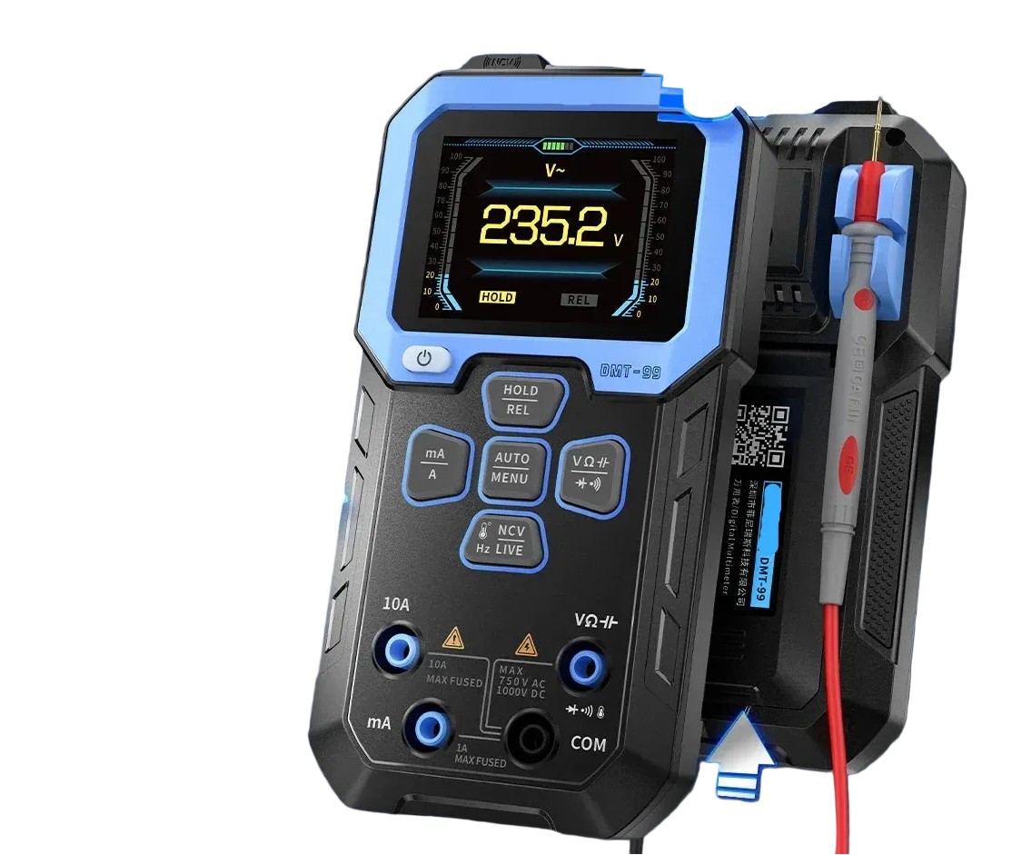 Smart Digital Multimeter 9999 Counts with Auto Range, Voltage Current Tester and Color Display