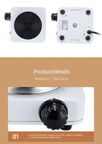 Portable Electric Hot Plate 500W Mini Countertop Cooking Stove with Adjustable Heat Control