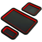 3-Piece Foldable Silicone Magnetic Parts Tray for Hardware Storage and Workshop Use