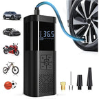 Portable 150 PSI Cordless Air Pump with Digital Display Rechargeable Tire Inflator for Vehicles