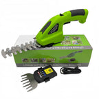 Cordless 2-in-1 Hedge Trimmer and Grass Shear Rechargeable Garden Pruner with Battery