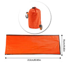 Portable Waterproof Emergency Survival Blanket with Storage Bag and Whistle for Camping and Hiking