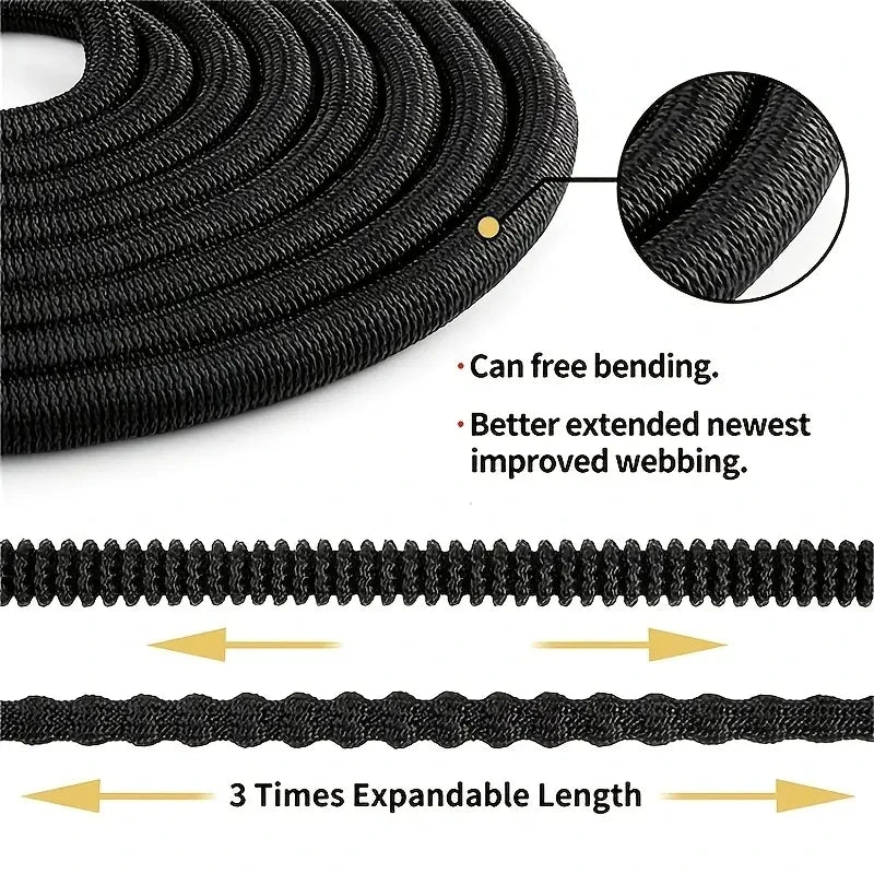 Expandable Garden Hose with Spray Nozzle Flexible High Pressure Water Hose Multiple Lengths