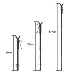 Heavy Duty Aluminum Monopod Stand Adjustable Height 60cm to 177cm with V Yoke Head and Carry Bag