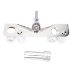 Stainless Steel Drywall Inside Corner Roller with PTFE Wheels and Threaded Adapter for Wall Taping and Finishing