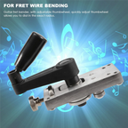 Guitar Fret Wire Bender with Adjustable Radius Thumbwheel and Manual Crank for Luthier Repair