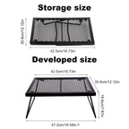 Foldable Campfire Grill Grate Heavy Duty Over Fire Cooking Rack for Camping Picnic Fire Pit