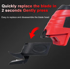 Portable Rechargeable Electric Fabric Cutter 4.2V Cordless Rotary Scissors for Cloth Leather and Cardboard