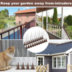 Bird Spike Strips 10 Pack Stainless Steel Anti Bird Deterrent for Fence Roof Balcony Window Ledge