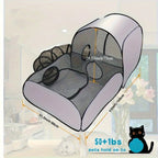Foldable Cat Playpen with Activity Tunnel Breathable Mesh Portable Pet Enclosure
