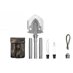 Portable Folding Camping Shovel Heavy Duty Manganese Steel Multi-Function Outdoor Tool