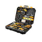 Heavy Duty 228-Piece Hand Tool Set with Socket Wrenches and Plastic Storage Toolbox