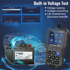 Portable OBD2 Scanner Code Reader with Battery Voltage Test Car Diagnostic Tool