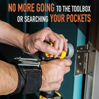 Magnetic Wristband Tool Holder with Strong Magnets for Screws Nails Drill Bits Hand Tool Organizer