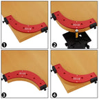 5 Piece Radius Corner Jig Set Aluminium Alloy Woodworking Templates for Router Corner Shaping
